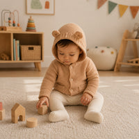 Story Time Collection Baby Knitted Cardigan - NEUTRAL
