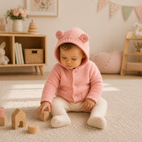 Story Time Collection Baby Knitted Cardigan - ROSE