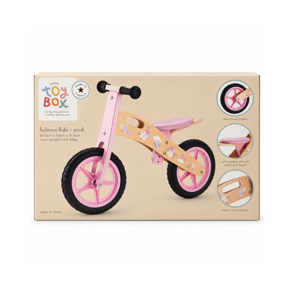 Made To Treasure Kids Balance Bike - PINK