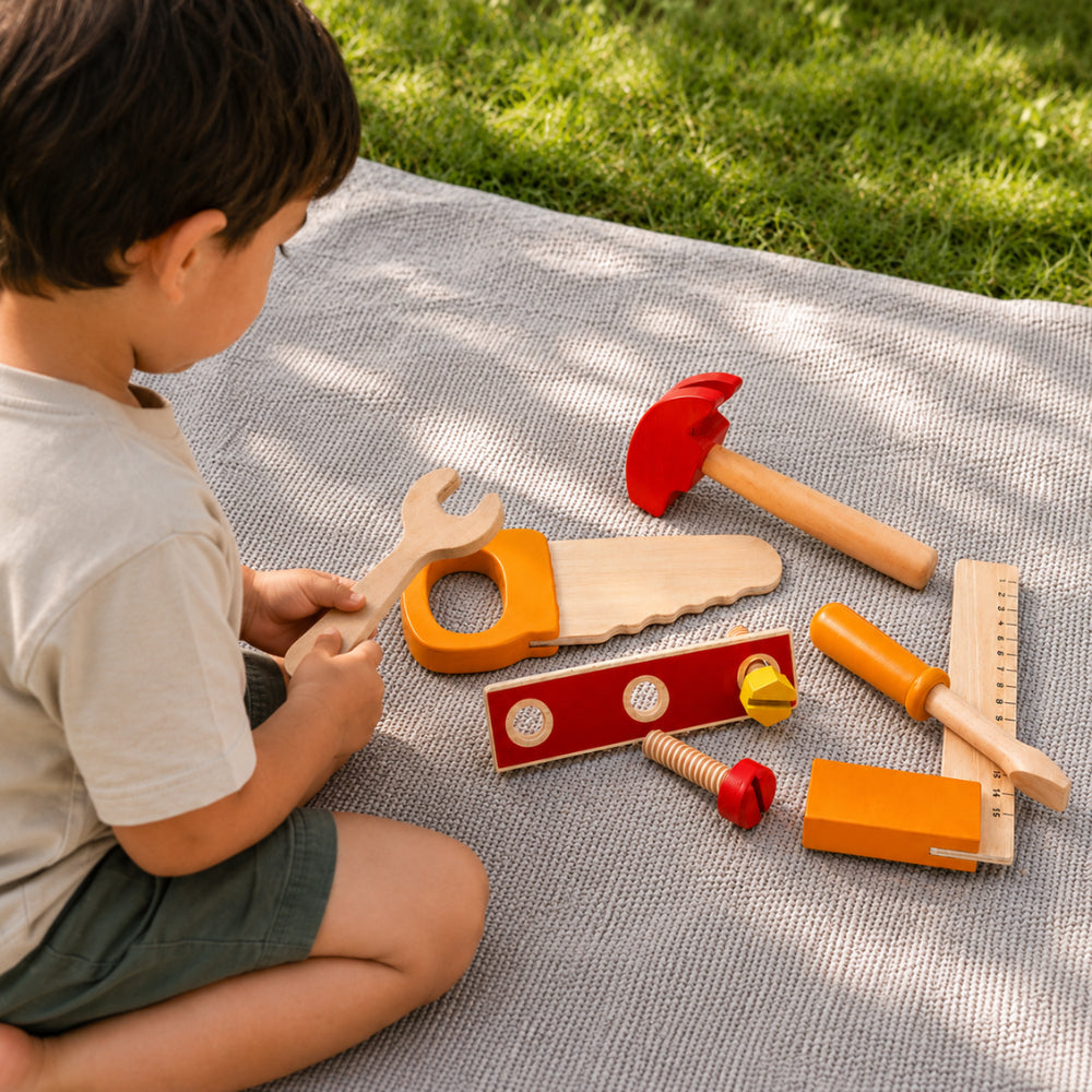 Made To Treasure Kids Wooden Role Play - Junior BUILDER SET