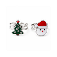 Christmas Kids 4 Pack Ring & Bracelet Set - SANTA/TREE