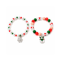 Christmas Kids 4 Pack Ring & Bracelet Set - SNOWFLAKE/REINDEER
