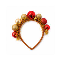 Christmas Kids Novelty Headband - GOLD BAUBLE