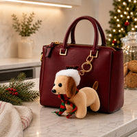Christmas Plush Clip On - SAUSAGE DOG