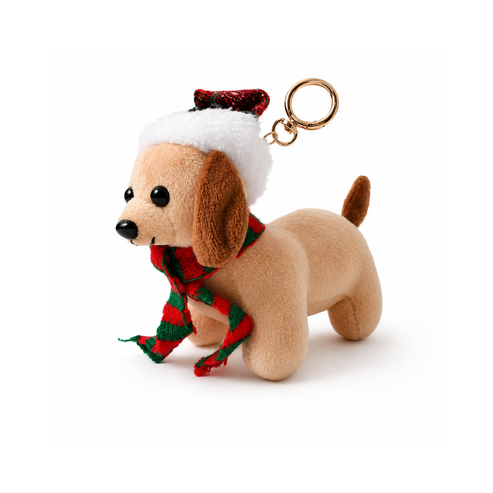 Christmas Plush Clip On - SAUSAGE DOG