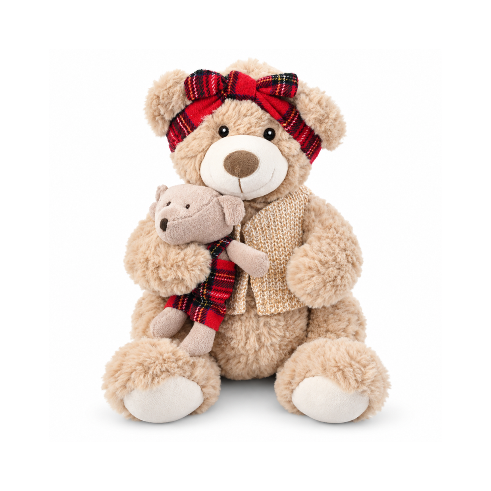 Kids Christmas Large Plush Bear - MUM & BUB