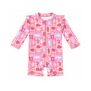 Salty Toes Series Baby Swim Frilled All in One - SUMMER HOLIDAY