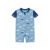 Salty Toes Series Baby Swim Short Sleeve All in One - COMBI CREW