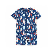 Salty Toes Series Baby Swim Short Sleeve All in One - HARBOUR CLUB