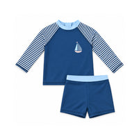 Salty Toes Series Baby Rash Vest 2 Piece Set - AHOY SAILOR