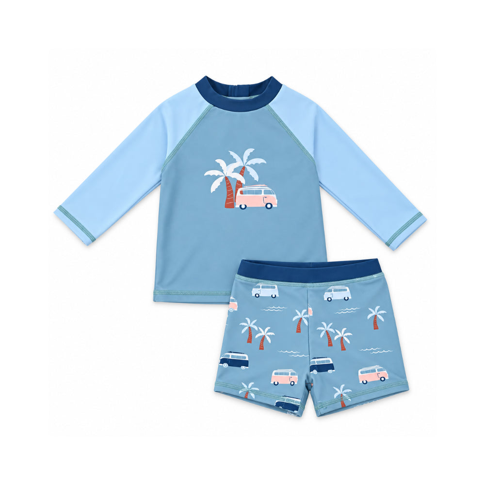 Salty Toes Series Baby Rash Vest 2 Piece Set - COMBI CREW
