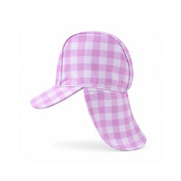 Salty Toes Series Baby Swim Sun Hat - LILAC GINGHAM