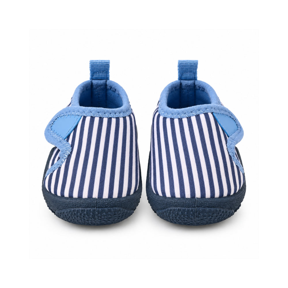 Salty Toes Series Baby Covered Beach Shoes - NAVY STRIPE