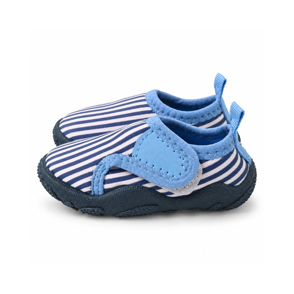 Salty Toes Series Baby Covered Beach Shoes - NAVY STRIPE
