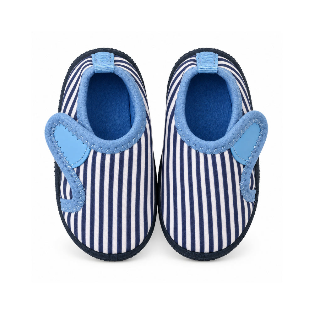 Salty Toes Series Baby Covered Beach Shoes - NAVY STRIPE