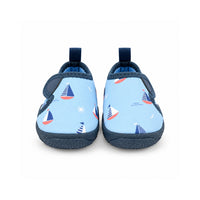 Salty Toes Series Baby Covered Beach Shoes - SAIL BOATS