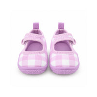 Salty Toes Series Baby Strap Beach Shoes - LILAC GINGHAM