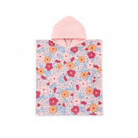 Salty Toes Series Baby Hooded Towel One Size - FLORAL