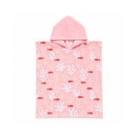 Salty Toes Series Baby Hooded Towel One Size - CORAL COVE