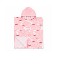 Salty Toes Series Baby Hooded Towel One Size - CORAL COVE