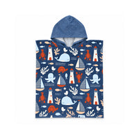 Salty Toes Series Baby Hooded Towel One Size - HARBOUR CLUB