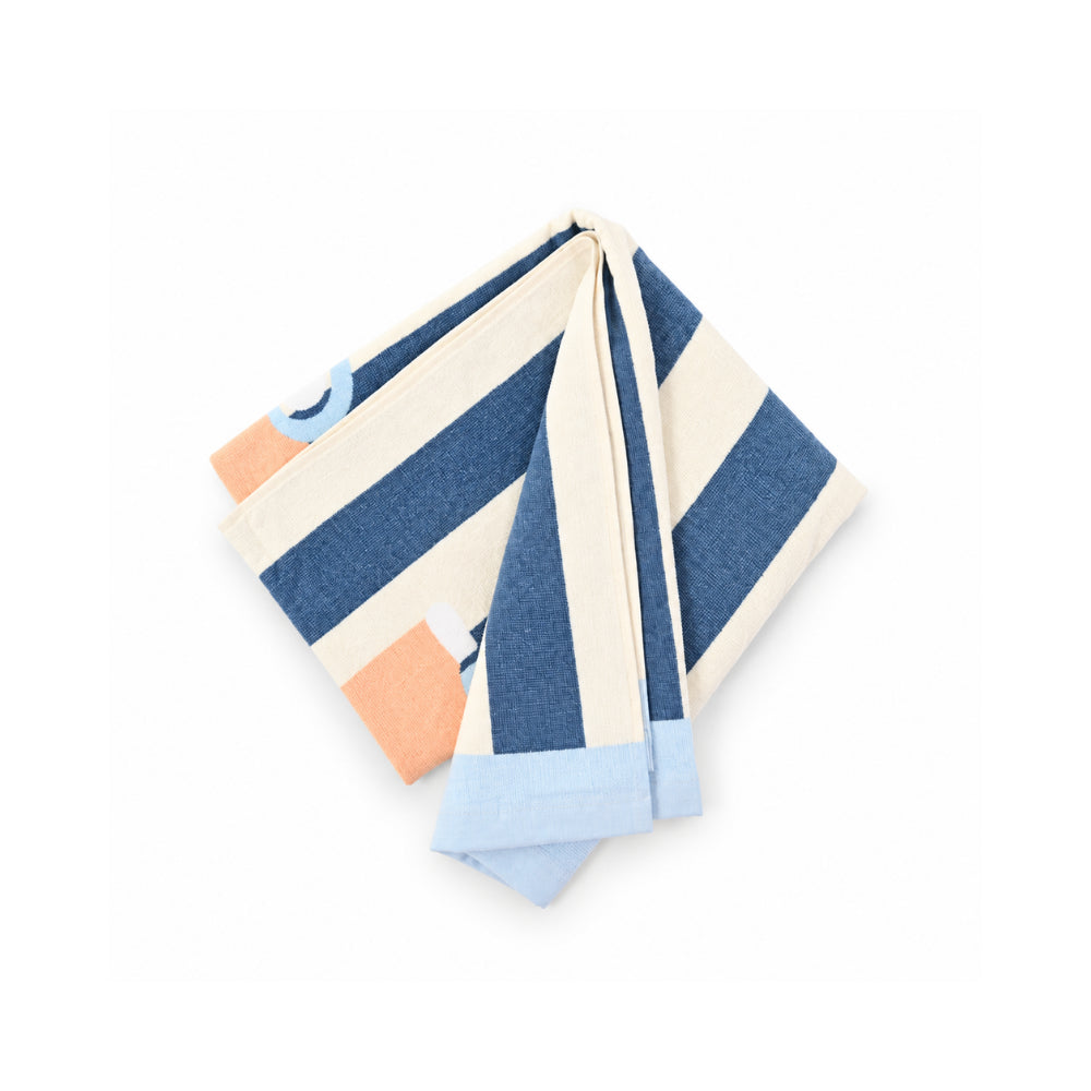 Salty Toes Series Baby Beach Towel 60cm x 120cm - COMBI