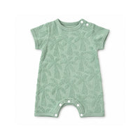 Salty Toes Series Baby Terry Towelling Romper - PALM TREES