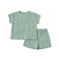 Salty Toes Series Baby Terry Towelling Co Ords - PALM TREES
