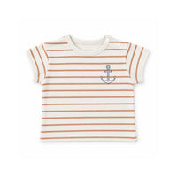 Salty Toes Series Baby Co-ord Set - ANCHOR STRIPE
