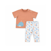 Salty Toes Series Baby Applique T-Shirt - WHALE