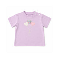 Salty Toes Series Baby Applique T-Shirt - HEART BALLOONS