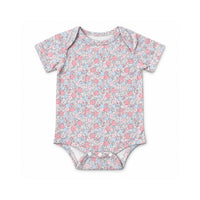 Salty Toes Series Baby Printed Short Sleeve Bodysuit Ditsy - FLORAL