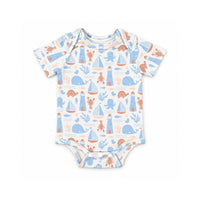 Salty Toes Series Baby Printed Short Sleeve Bodysuit - HARBOUR CLUB