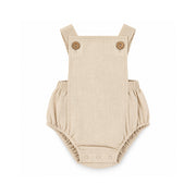 Salty Toes Series Baby Woven Pinafore - OATMEAL