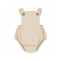 Salty Toes Series Baby Woven Pinafore - OATMEAL