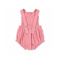 Salty Toes Series Baby Woven Frill Pinafore - ROSE