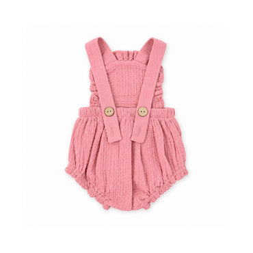 Salty Toes Series Baby Woven Frill Pinafore - ROSE