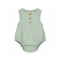 Salty Toes Series Baby Muslin Romper - GREEN