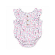 Salty Toes Series Baby Frilled Muslin Romper Ditsy - FLORAL