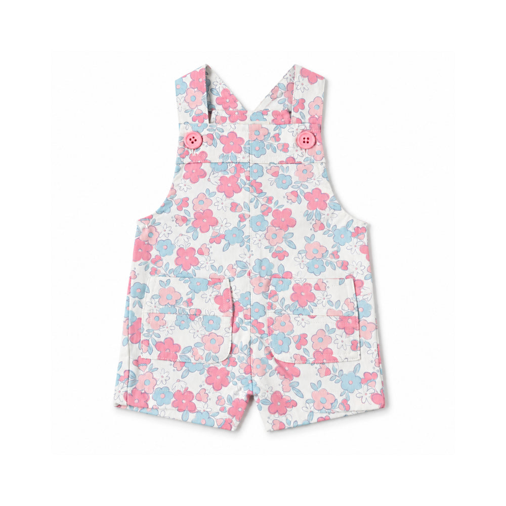 Salty Toes Series Baby Printed Overalls - FLORAL