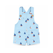 Salty Toes Series Baby Printed Overalls - SAIL BOATS