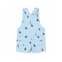 Salty Toes Series Baby Printed Overalls - SAIL BOATS