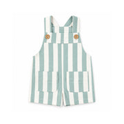 Salty Toes Series Baby Printed Overalls - GREEN STRIPE