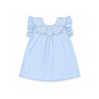 Salty Toes Series Baby Broderie Two Piece Set - BLUE