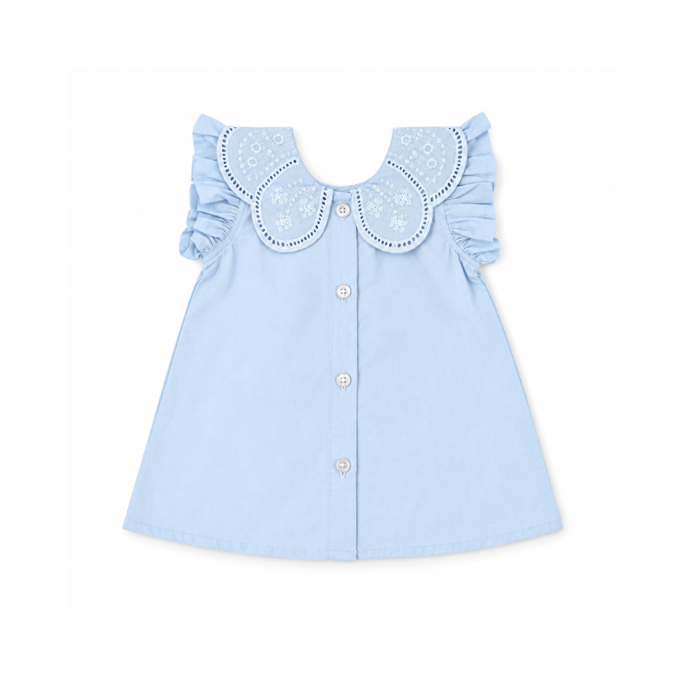 Salty Toes Series Baby Broderie Two Piece Set - BLUE