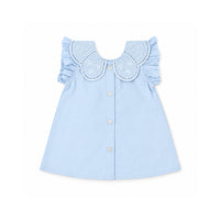 Salty Toes Series Baby Broderie Two Piece Set - BLUE