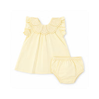 Salty Toes Series Baby Broderie Two Piece Set - CREAM