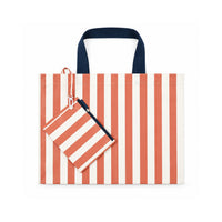 Salty Toes Series Baby Beach Swim bag - RUST STRIPE