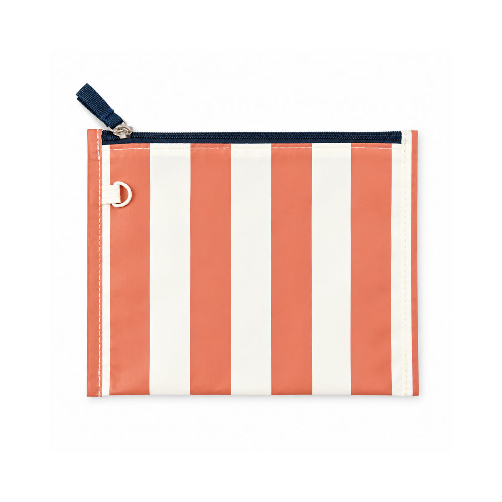 Salty Toes Series Baby Beach Swim bag - RUST STRIPE