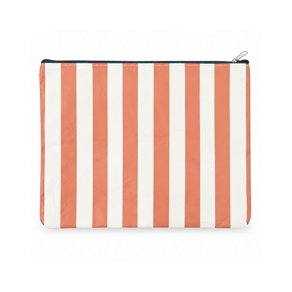 Salty Toes Series Baby Beach Wet Bag - RUST STRIPE